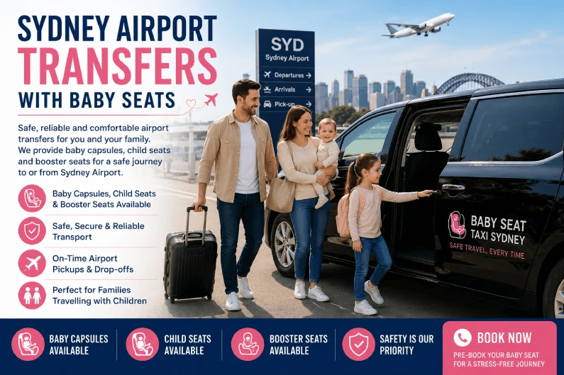 Sydney Airport transfers with baby seats